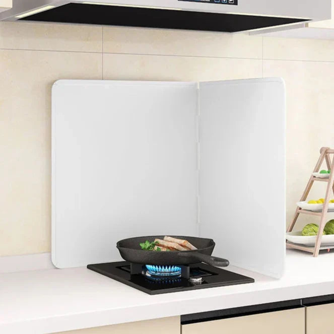 Stovetop Splash Guard Stainless Steel Foldable Panels