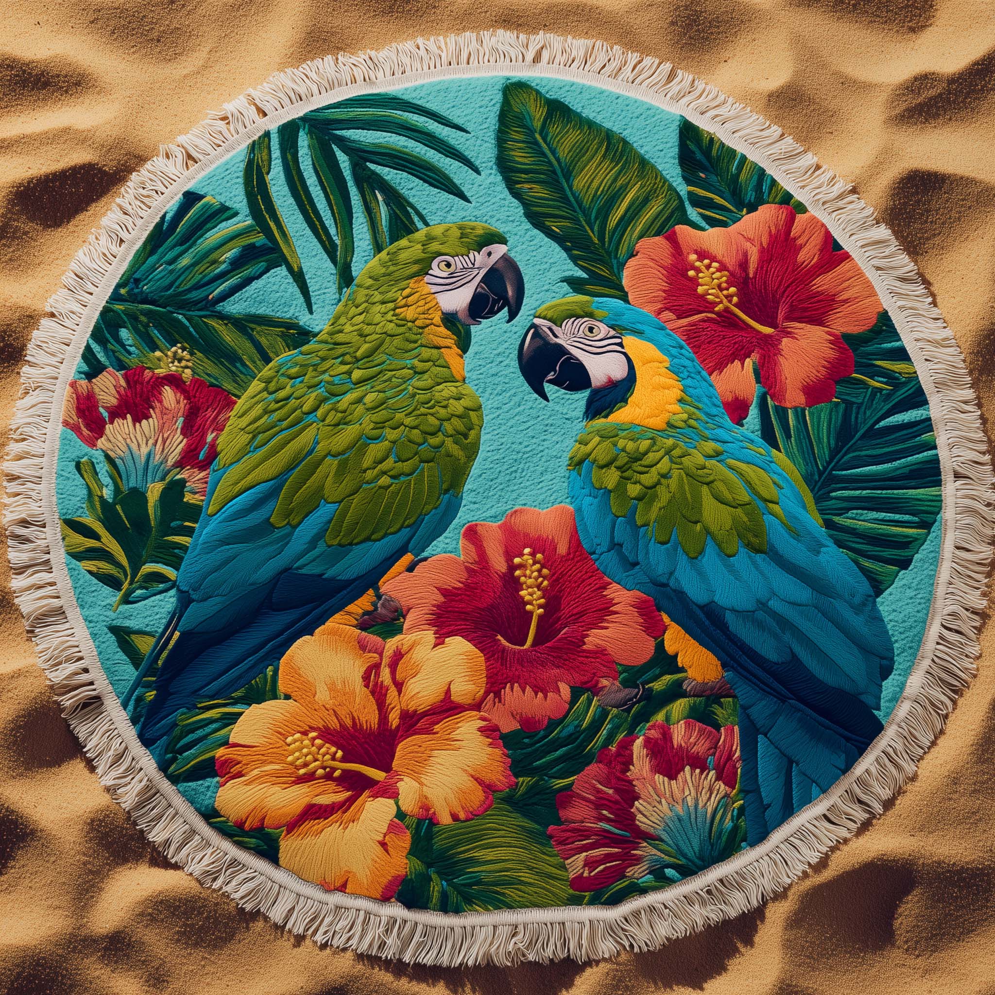 Quick-Drying Sand-Resistant Round Beach Towel