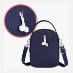 Handbag Ample Storage Multiple Zip Pockets Removable Strap