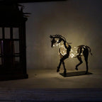 Horse Figurine Handcrafted Solid Metal Shelf & Mantel Decor