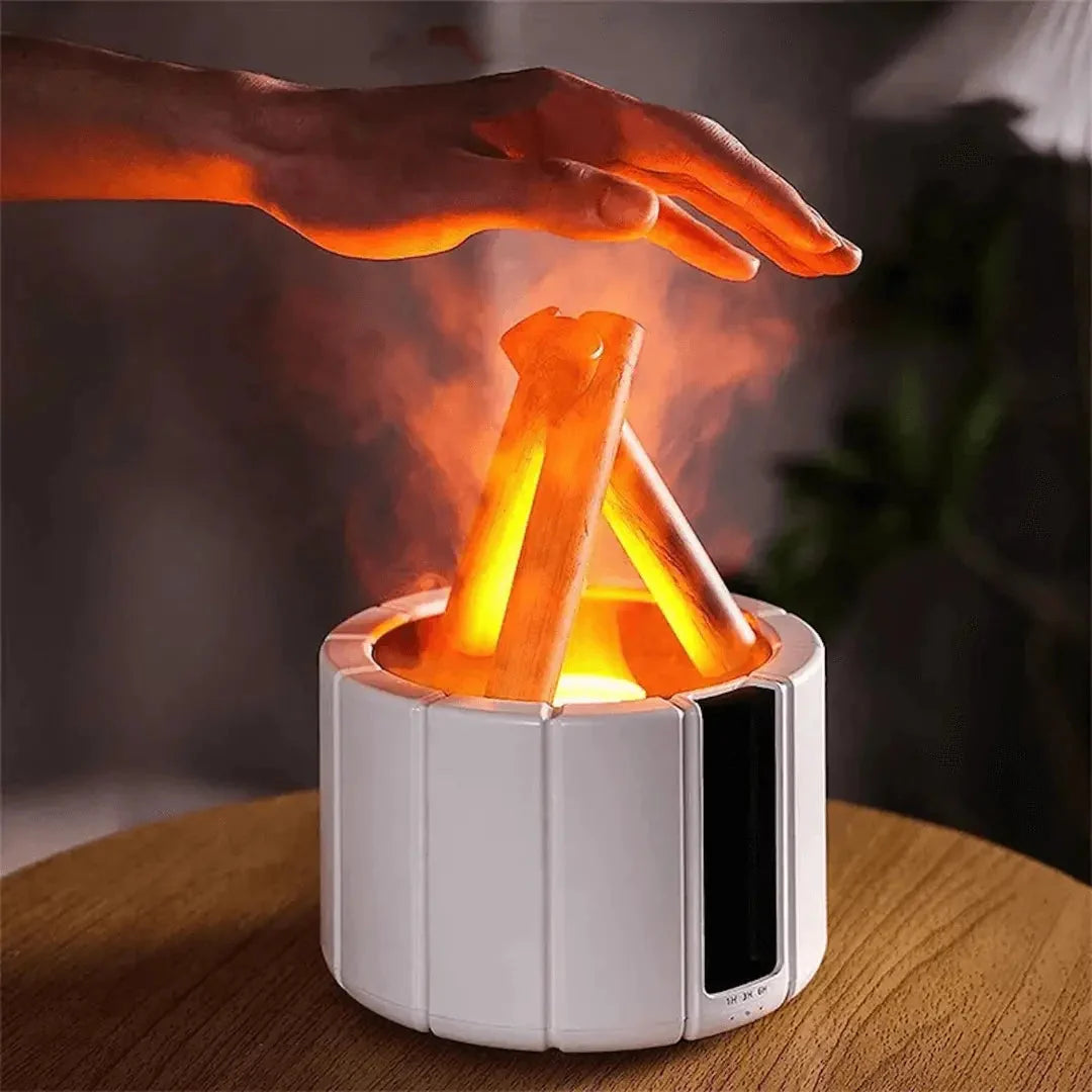 Humidifier Ultrasonic Campfire Light USB Powered