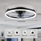 LED Flush Mount Light Fixture for Modern Ceiling Fans