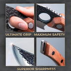 Wooden Handle Chef Knife for Precision Cutting
