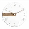 Wood Accent Wall Clock in Classic Scandinavian Design