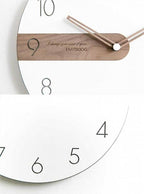 Wood Accent Wall Clock in Classic Scandinavian Design