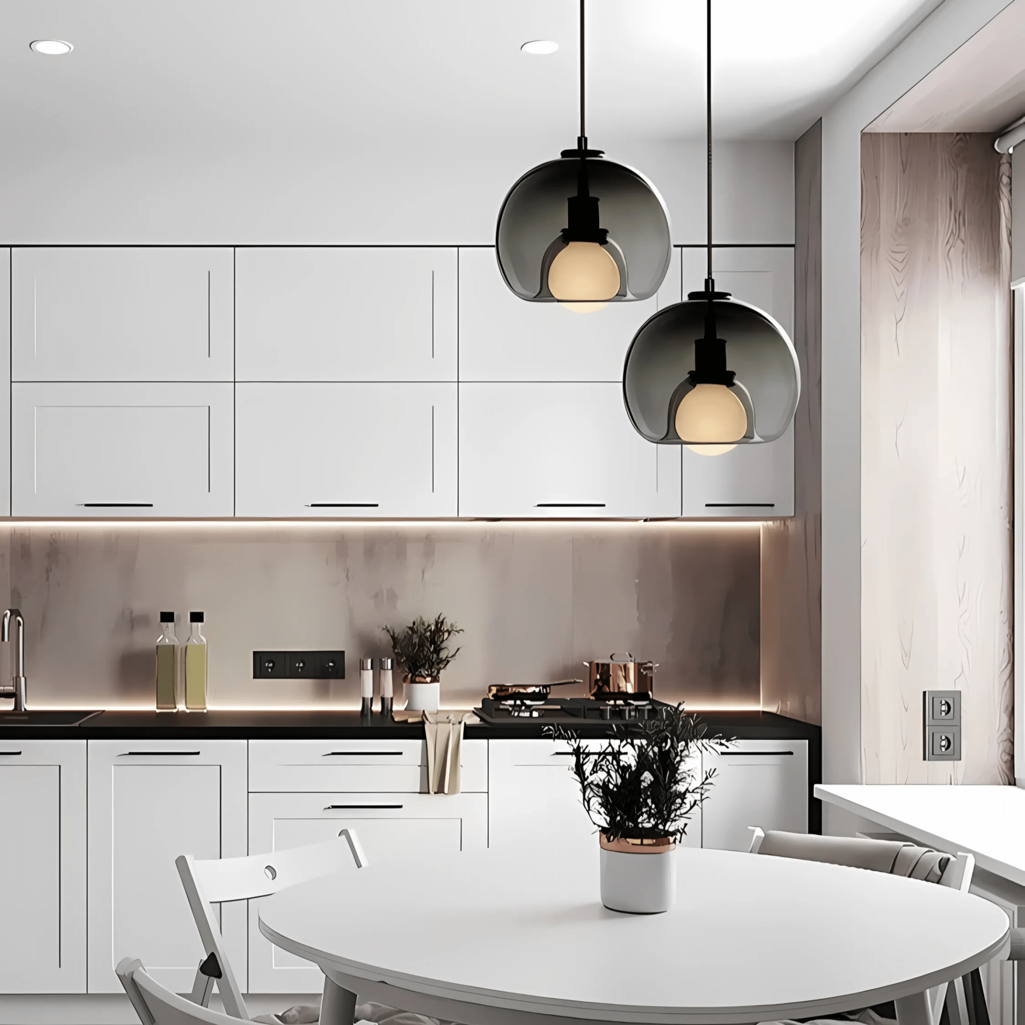 Modern Handblown Glass Pendant Light – Elegant Design