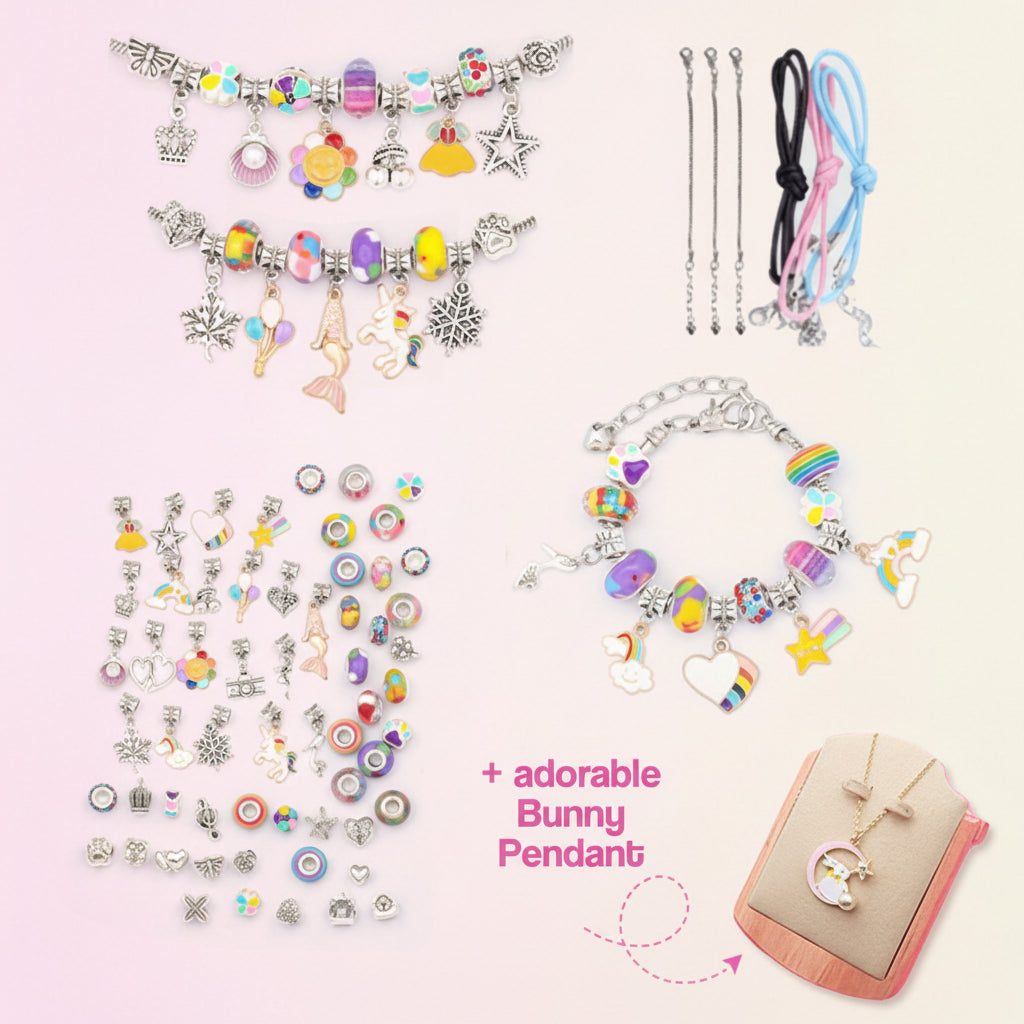 DIY Jewelry Kit for Kids - Bracelet Making Set for Mother's Day Gift