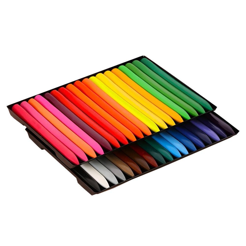 24-Count Non-Toxic Crayon Set in Case for Coloring