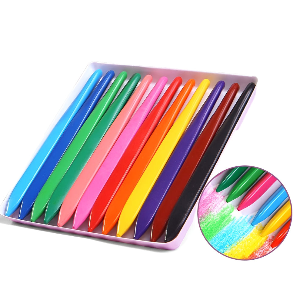 24-Count Non-Toxic Crayon Set in Case for Coloring