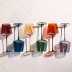 Set of Vibrant Wine Glasses