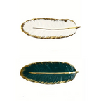 Jungle Green Leaf Serving Dish