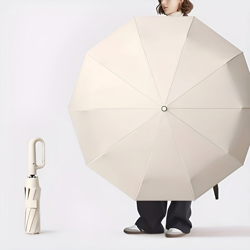 Handy Umbrella Featuring a Convenient Ring Grip