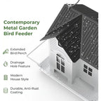 Solar-Powered Bird Feeder with LED Lights - Garden Design