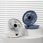 Portable Foldable Fan with Mesh Cooling Blanket Design