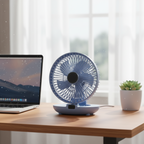 Portable Foldable Fan with Mesh Cooling Blanket Design