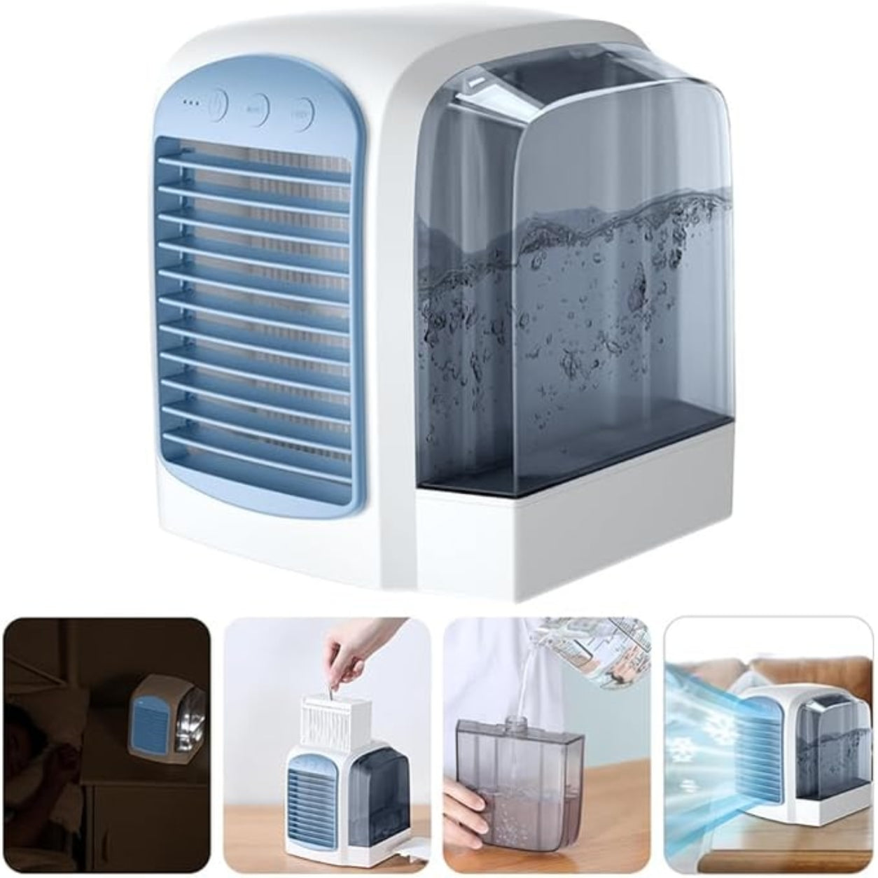 Portable Oscillating Fan - Evaporative Cooling Air Cooler