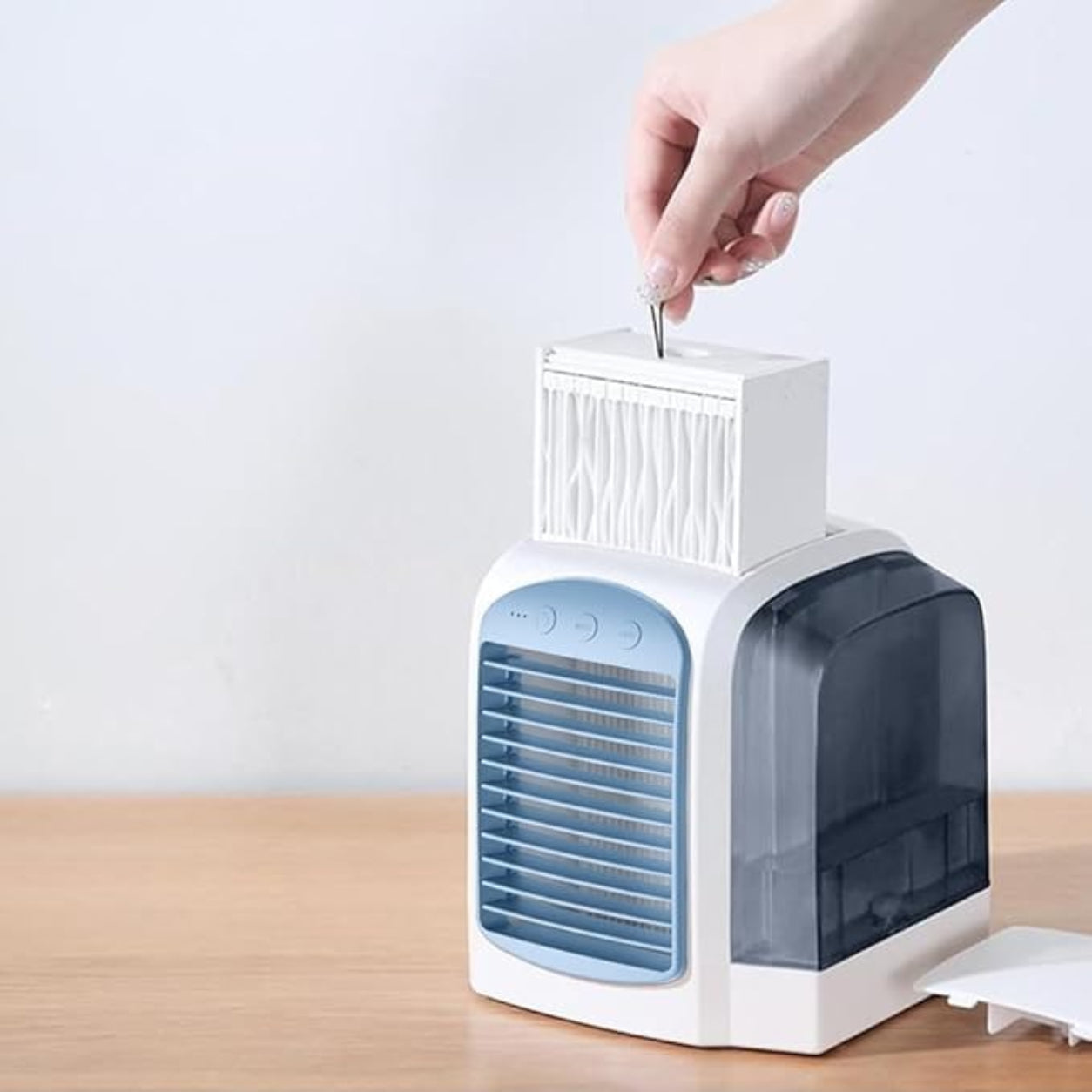 Portable Oscillating Fan - Evaporative Cooling Air Cooler