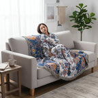 Boho Floral Cooling Throw Blanket for Sofas