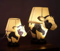Cow Design LED Desk Lamp with Textile Shade