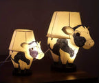 Cow Design LED Desk Lamp with Textile Shade