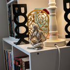 Abstract Sculpture of Sitting and Lying Figure for Book Lovers