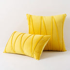 Set of Soft Decorative Throw Pillow Cases in Velvet Fabric
