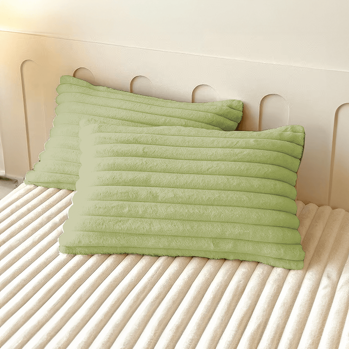 Textured Ribbed Cushion Cover