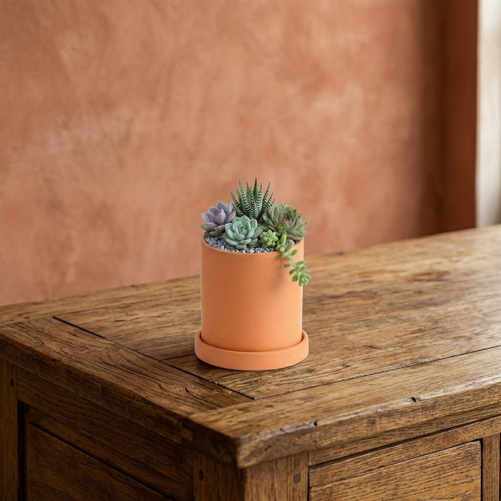 Contemporary Round Planter for Indoor Plants