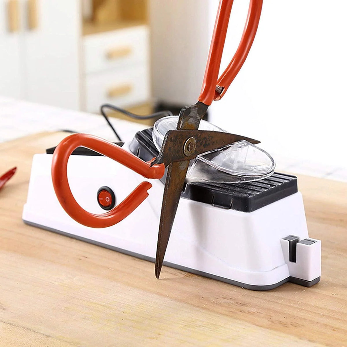 Electric Knife Sharpener 5-Second USB Rechargeable & Portable