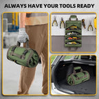 Roll-Up Tool Bag Oxford Fabric & Waterproof Zippers