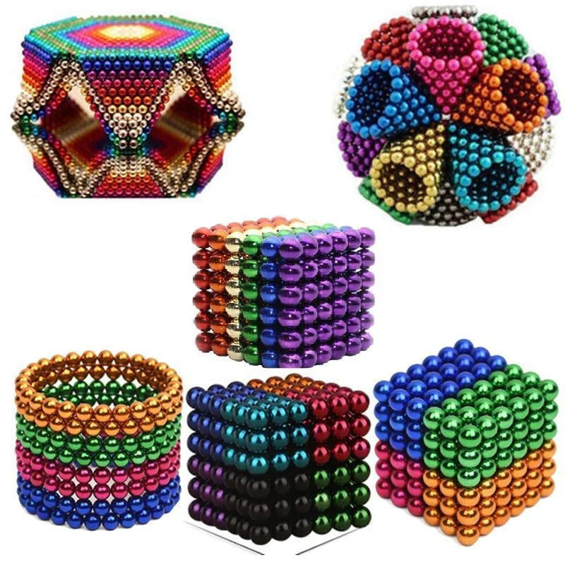 Magnetic Ball Set Multicolored Metal Stress Relief