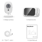 Video Baby Monitor 3.5-Inch Screen Night Vision Two-Way Audio