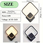 Geometric LED Wall Light – Modern Square Minimalist Design