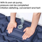Camping Air Mattress Extra-Wide Diamond Top Dual Valve