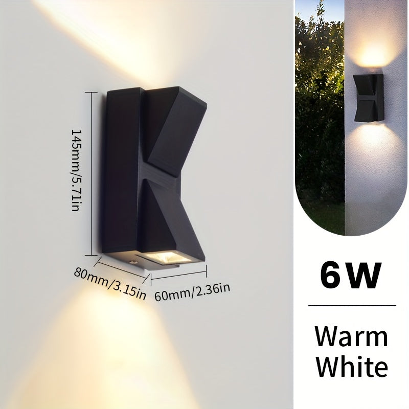 Waterproof Decorative Outdoor Wall Light – 3W/6W LED Illumination