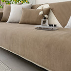 Elastic & Non-Slip Ribbed Chenille Sofa Cover