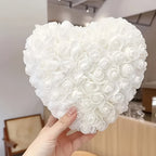Artificial Flower Table Centerpiece - Heart-Shaped Rose for Mother's Day