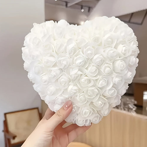 Artificial Flower Table Centerpiece - Heart-Shaped Rose for Mother's Day