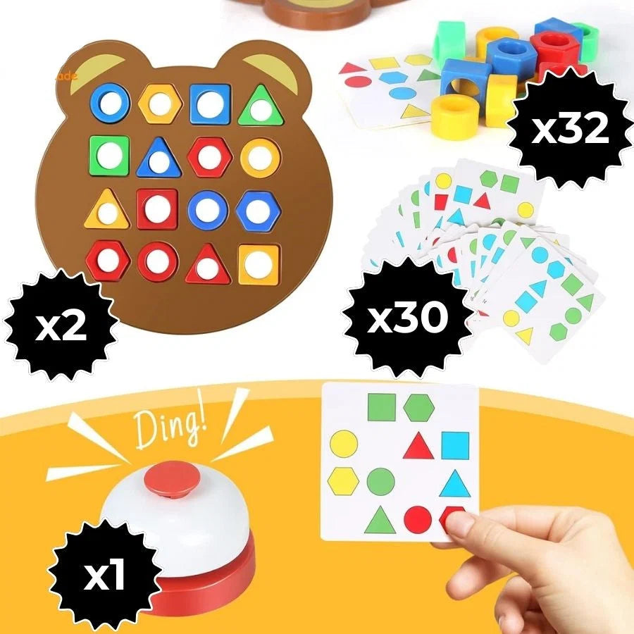 Shape and Color Puzzle Montessori-Inspired Set of 2