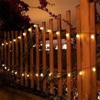 Outdoor String Lights with Globe Bulbs – Solar LED Illumination