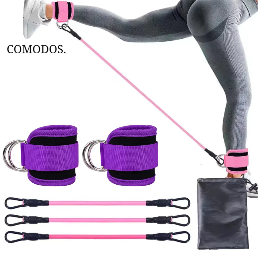 Resistance Bands For Glutes & Legs Adjustable Levels