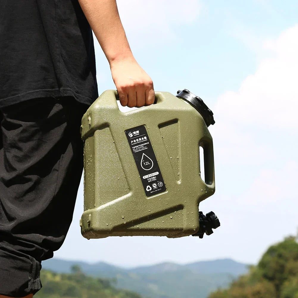Camping Water Container 12L Detachable Tap & Hose