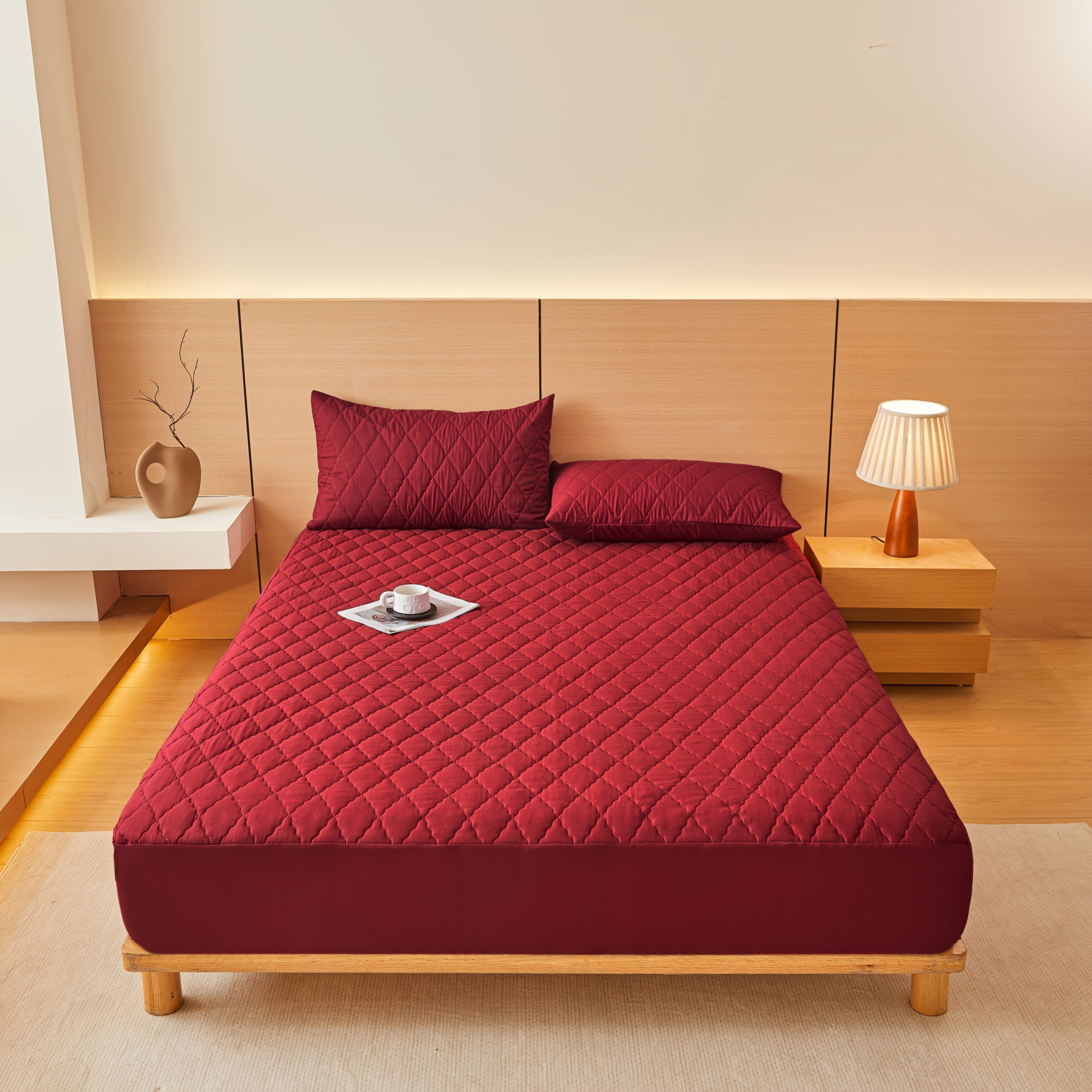 Liquid-Resistant Quilted Polyester Mattress Protector (Semi-Fitted)