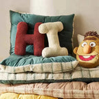 Decorative Cushion Alphabet Print Cotton & Inner Insert