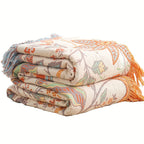 Bohemian Cotton Blanket with Tassels