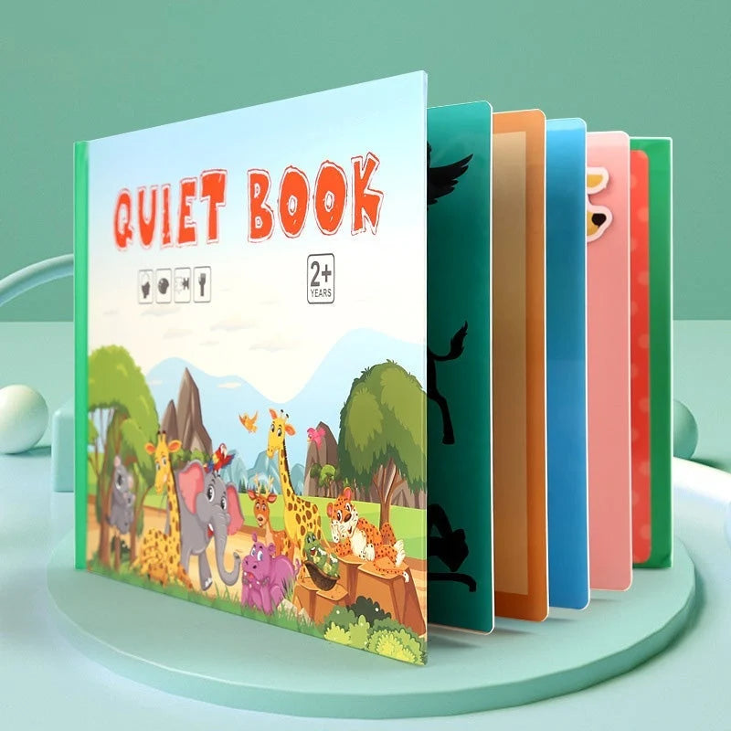 Busy Book Montessori-Inspired Laminated Travel-Friendly