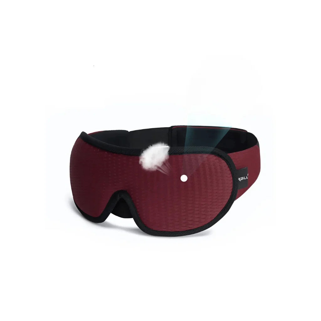 Sleep Mask 3D Contoured Light-Blocking Adjustable Strap