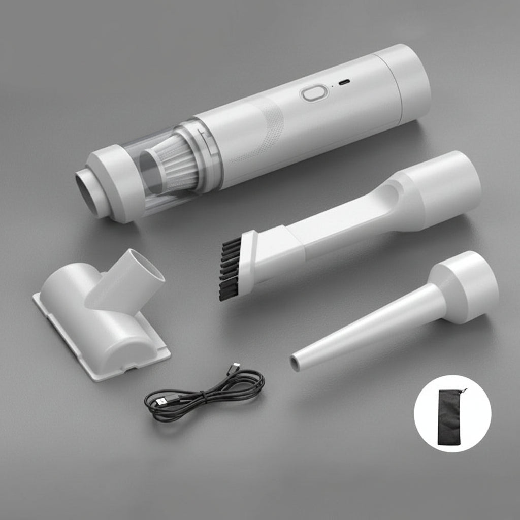 Compact Cordless Handheld Vacuum for Car Interior Cleaning