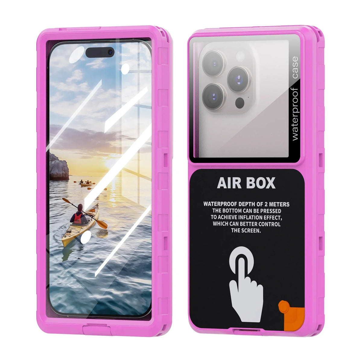 Waterproof Phone Case Set of 2 IP68 Universal Fit