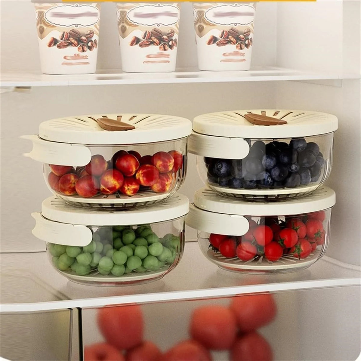 Fruit & Vegetable Storage Container Extends Freshness Dishwasher Safe